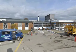 Penrith Community Hospital - Urgent Treatment Centre entrance and building exterior. Located in Penrith, Cumbria.