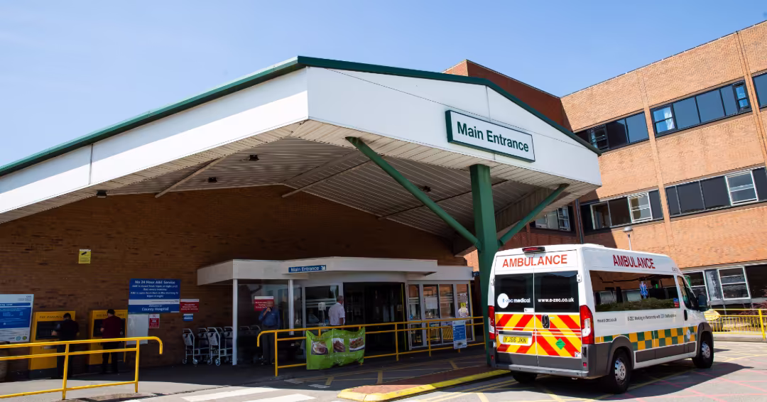 County Hospital - A&E Department in STAFFORD, West Midlands - Current wait time: 0 minutes