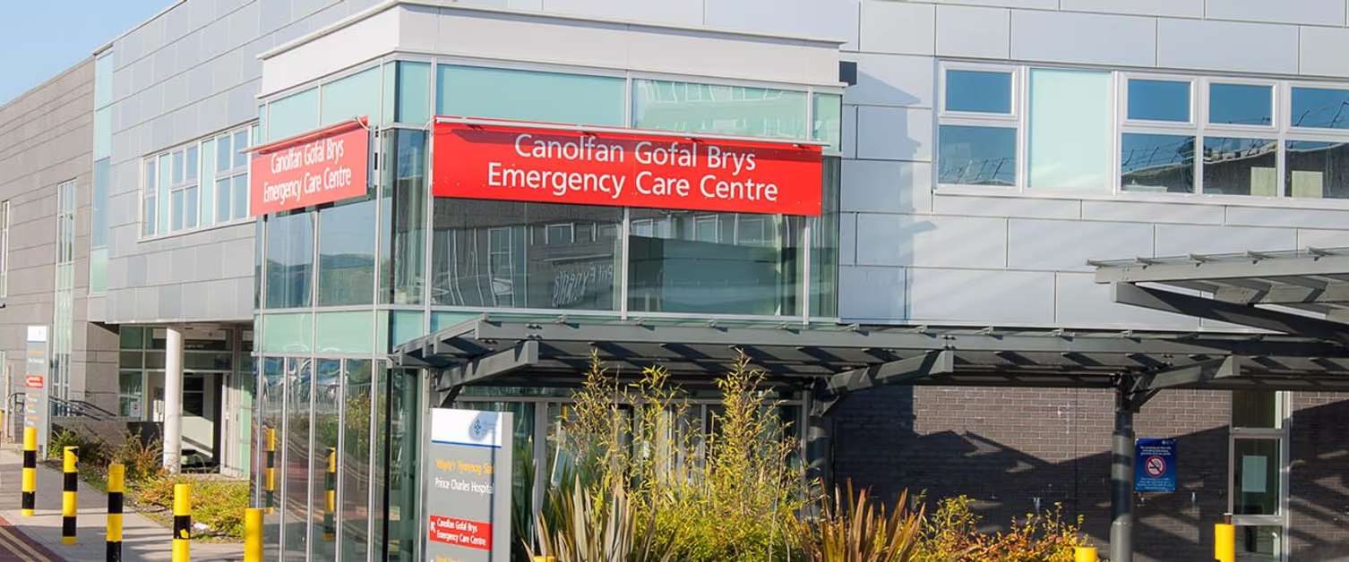 Prince Charles Hospital - A&E Department in MERTHYR TYDFIL, Wales - Current wait time: 0 minutes